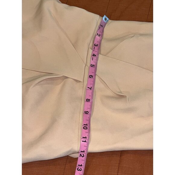 Reiss Yuma Apricot  Twist-Front Halter Mini Dress Women size 6 - Picture 7 of 9